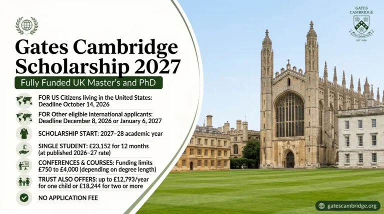 Gates Cambridge Scholarship 2027