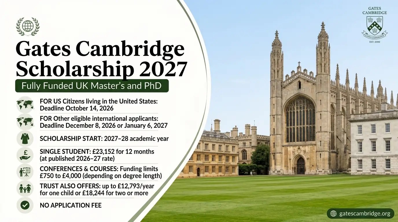 Gates Cambridge Scholarship 2027